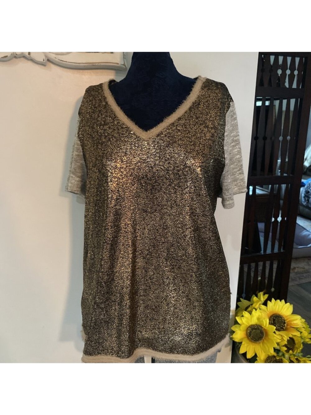 Gimmicks BKE Rose Gold Sparkle T-shirt XL